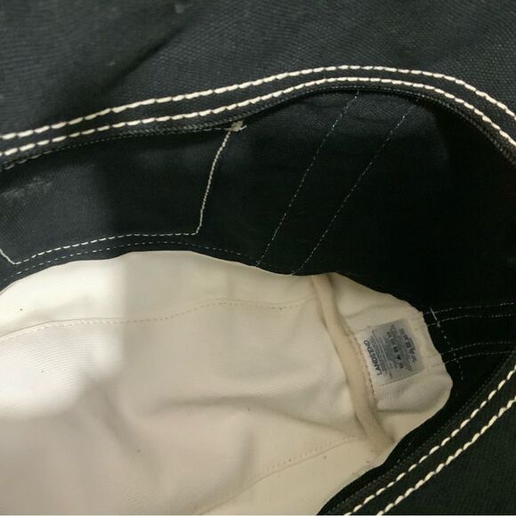 Land’s End tote simper fi stripes black white - Picture 3 of 11